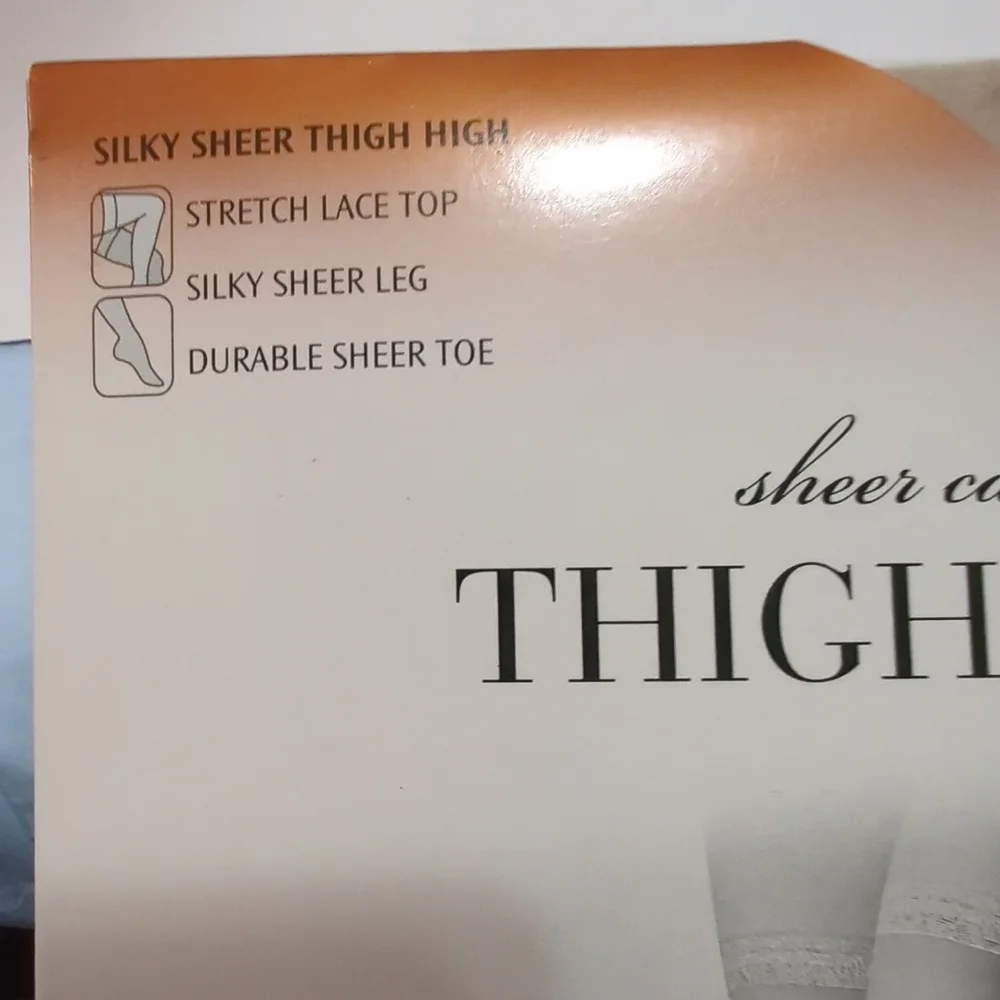 JC PENNEY Vintage OAKMEAL Nylon THIGH HIGH Short - 4'10